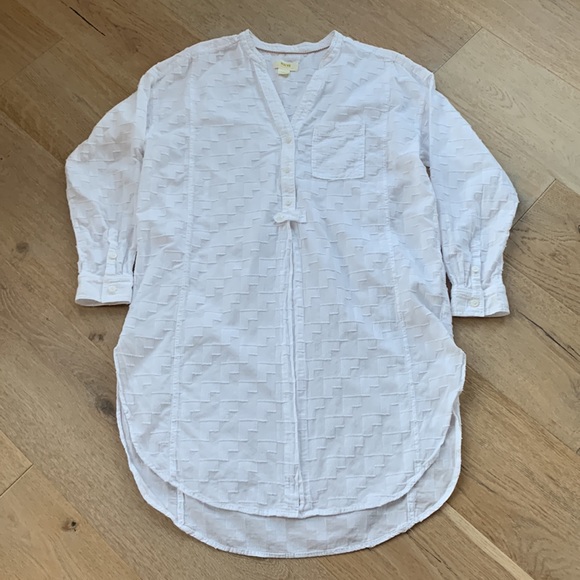 Anthropologie/Maeve Roberta Textured Henley Tunic Sz S - Picture 3 of 7